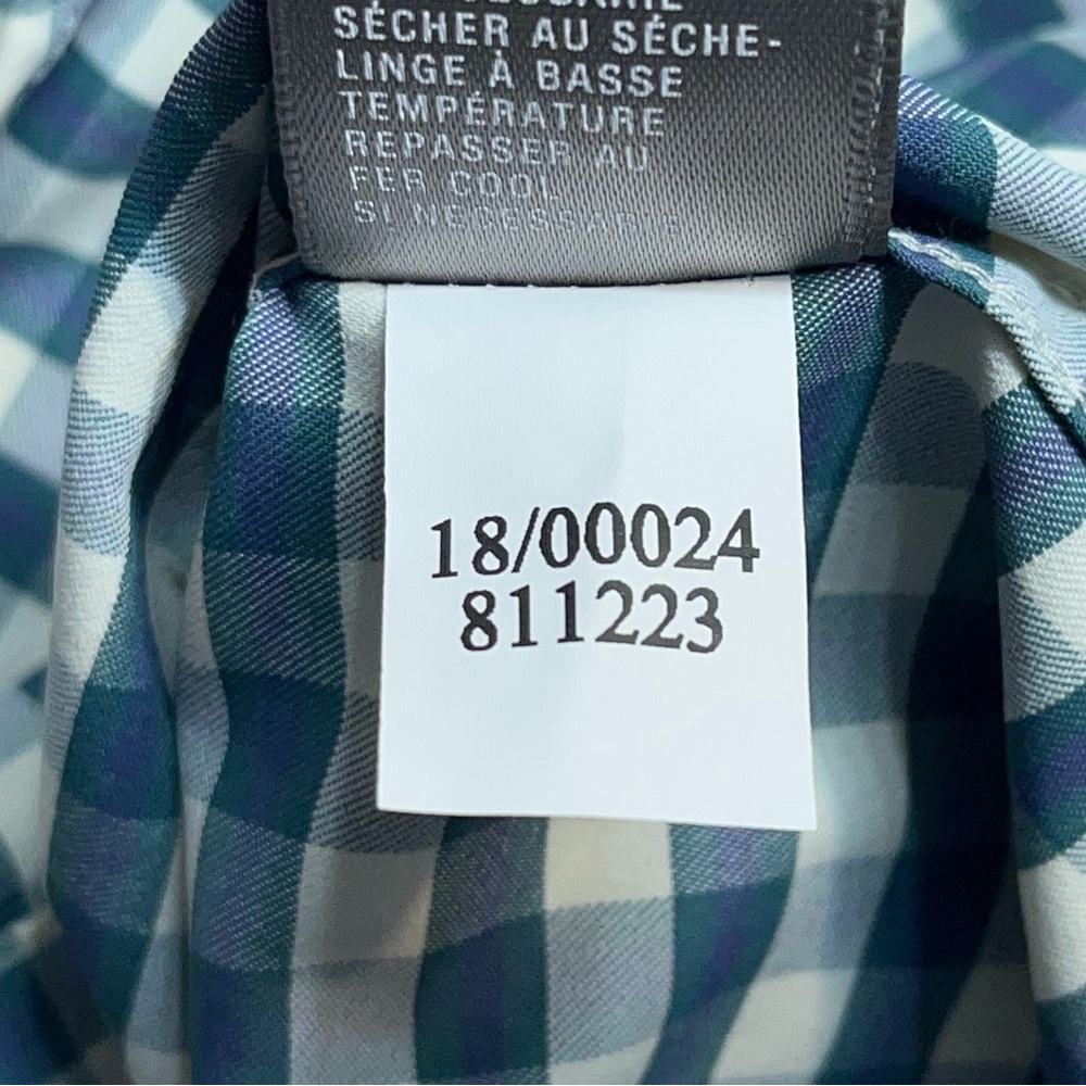 Onward Reserve Performance Button Down Shirt Mens Size Medium Blue Ivory Checked - Picture 10 of 16